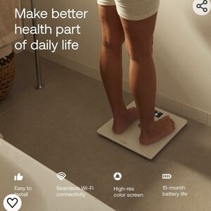 Smart Bathroom Scale - White
